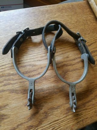 Vintage Western Cowboy Spurs With Anchor Mark - North & Judd