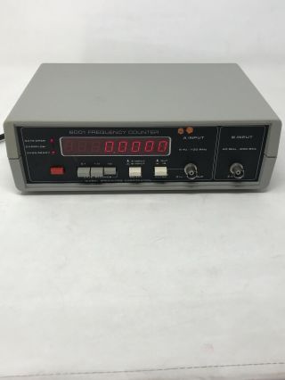 Vintage Global Specialties 6001 Frequency Counter 115 Vac 50/60 Hz 10v