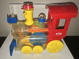 Vintage 1974 Ideal Toy Toot - L - Oo Loco Wind - Up Toy Train Whistles Moves Partially
