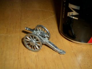 American Civil War Style,  Metal Cannon & Carriage Toy,  2.  15 " Length,  1970 