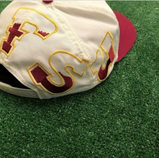 VTG 90s Florida State Seminoles FSU NCAA Graffiti Drew Pearson Snapback Hat 2