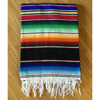 Mexican Serape Blanket Yoga Colorful Traditional Rainbow