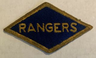 Vintage Wwii Ww2 Ranger Battalion Diamond Shape Patch Great Shape