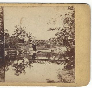 Bridge In Fairmount Park,  Philadelphia,  Pennsylvania,  Circa 1880 