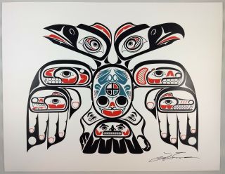 Connections Lon French Signed Print Haida Northwest Coast Native Art