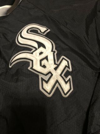 VINTAGE MAJESTIC AUTHENTIC CHICAGO WHITE SOX FULL ZIP JACKET Sz L Dugout Thermal 2