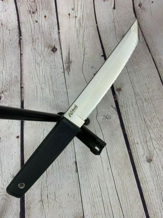 Cold Steel Kobun Tanto Knife 5.  5 " Serrated With Sheath C14