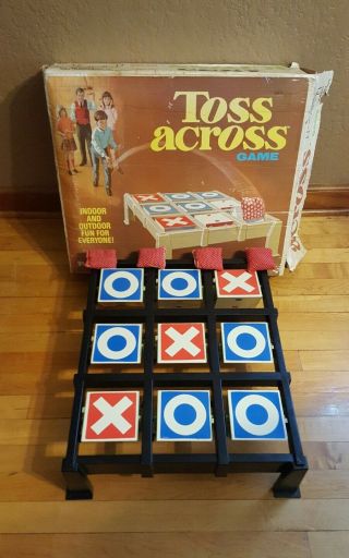 Vintage 1969 Ideal Toss Across Game With Box