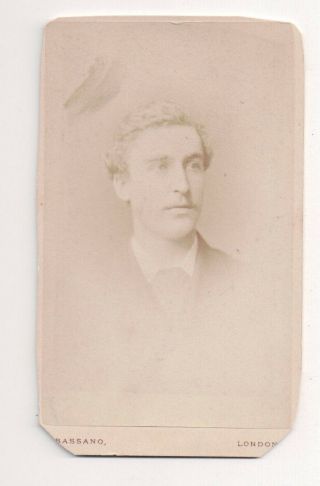 Vintage Cdv Unknown Man Initials J.  D.  B.  F.  1880 Alexander Bassano Photo