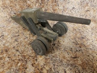 Wwii Commodities Corp.  Wooden Toy Cannon - 75mm Us Army Artillery Gun