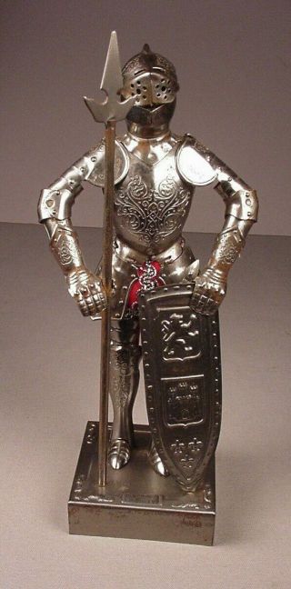 Vintage Medieval Knight Metal Armor Figurine Figure Armadura Siglio 9 " Statue