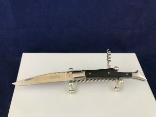 Laguiole 420 Pocket Knife With Corkscrew Large With Wood Handle French Made