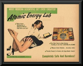1950s Gilbert Atomic Energy Lab Play Set Ad Reprint 200