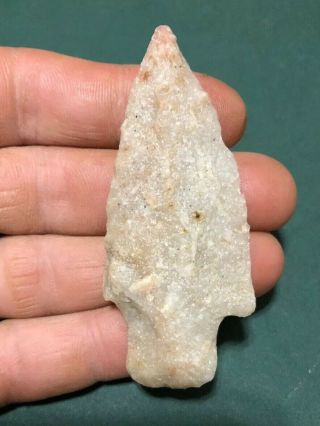 Top Quality 3” Quartzite Duncans Island - Pa Indian Artifact - Ny Arrowhead - Berks