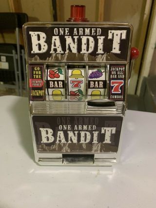 " One Armed Bandit " Rare Collectors Edition Mini Slot Machine (fully Functional)