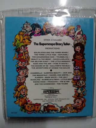 The Adventures of Sinbad the Sailor Superscope Story Teller Cassette and Book 2