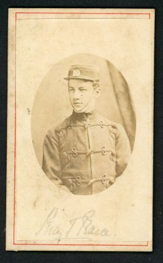Cdv Named Soldier Of The British Army,  19 On Cap C1890