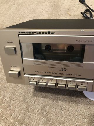 VINTAGE MARANTZ SD221 Stereo Cassette Tape Deck Dolby Player / Japan Made 2