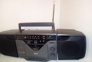 Vintage Rca Am/fm Stereo Radio Cassette Tape Recorder Boom Box Rp - 7824a