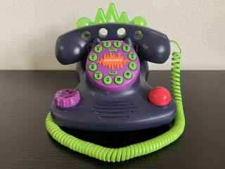 Vintage Nickelodeon Talk Blaster Phone Landline 1997 Talks & Lights Up
