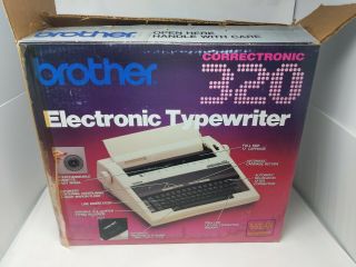 Brother 320 Electronic Portable Typewriter Correctronic Vtg