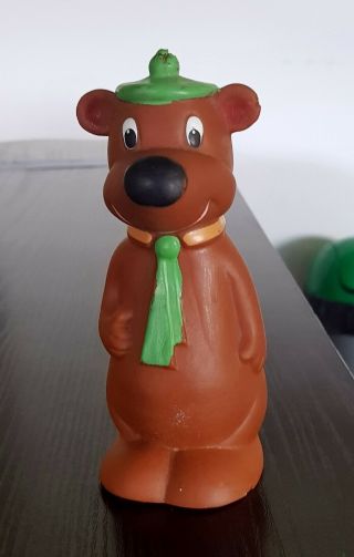 1970 Vintage Romanian Rubber Squeaky Toy Aradeanca - Yogi Bear Hanna Barbera