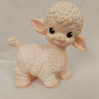 Vintage 1950s Viceroy Sun Lamb Squeak Toy W 