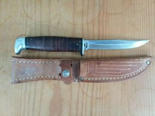 Vintage Case Xx Fixed Blade Knife W/sheath 3finn Ssp