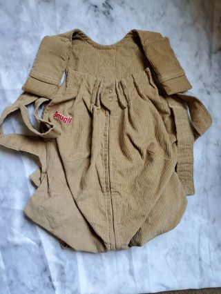 Vintage Tan Brown Snugli Baby Carrier Corduroy Backpack 106 Gray