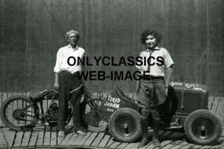 1925 Lillian La France Motor Drome Wall Of Death Photo Motorcycle And Midget Car