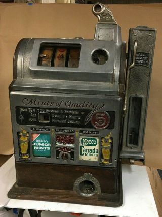 Jennings Slot Machine,  Side Vendor,  Future Pay,  Mints Of Quality Rare