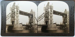 Keystone Stereoview Tower Bridge,  London,  England Of 1930’s T600 Set T310 A