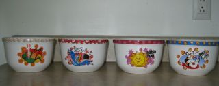 Vintage 4 Bowls Kellogg 