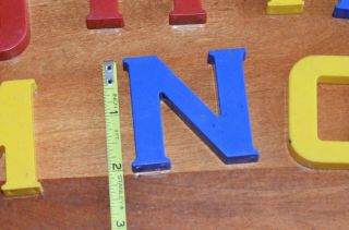 Vintage Ideal Toy Hard Plastic Alphabet Letters 2 