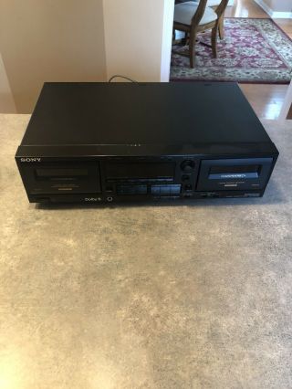 Vintage Sony Stereo Dual Cassette Deck - Tc - Wr645s—nice