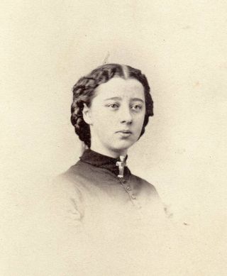 1860s Civil War Era Cdv Photo Woman Id 