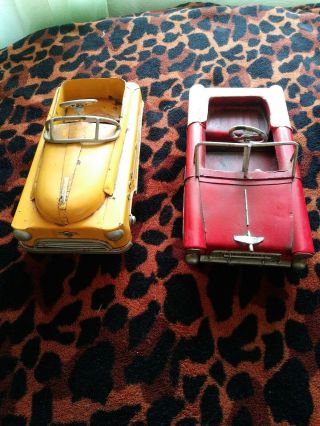 Vintage Tin Toy Cars.  Set (2)