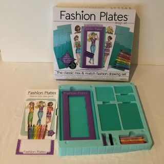 Fashion Plates Drawing Design Toy 2015 Kahootz Toys 15 Plates And Rubbing Tool