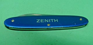 Victorinox / Elinox / Zenith 84mm Watch Opener Swiss Army Knife Blue Alox