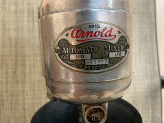 Vintage Arnold 1923 15 Electric Drink Milkshake Mixer W/cup