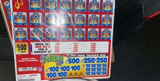 $1 Pull Tab - All Fired Up Profit $1065 (3960 Tickets) Multiple Winners