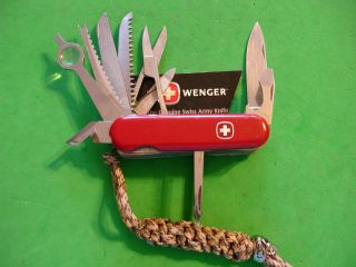 Ntsa Vintage Swiss Army Wenger Multifunction Pocket Knife " Monarch " W/dogleg