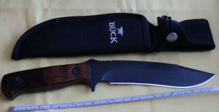 Buck 620 Reaper Fixed Blade Hunting/survival Knife With Sheath Usa 11 "