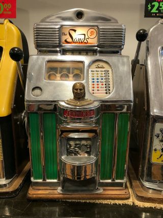 1949 Jennings Chief Sands Casino Nickel 5 Cent Slot Machine Perfect