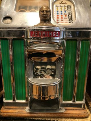 1949 Jennings Chief SANDS Casino Nickel 5 cent Slot Machine Perfect 2