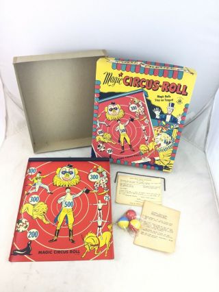 Vintage American Toys Magic Circus - Roll Magnetic Carnival Game Boxed
