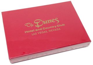 CASINO PLAYING CARDS - DUNES HOTEL VINTAGE RED & BLUE DECKS - Las Vegas,  NV 2