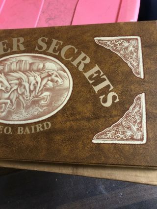 Vtg E.  O.  Baird Leather Secrets Leathercraft Tooling Pattern Book Western Horse 2