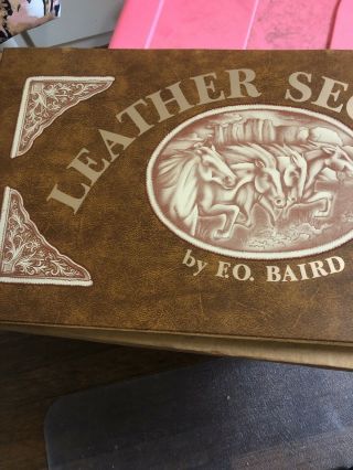 Vtg E.  O.  Baird Leather Secrets Leathercraft Tooling Pattern Book Western Horse 3
