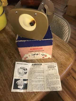 Vintage Nestor Johnson Mfg Card Shuffler Model No.  50